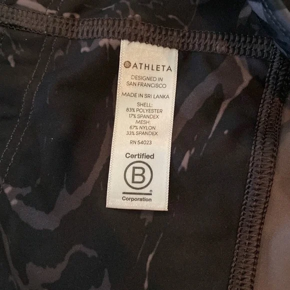 Athleta 444653 Velocity Stash Pocket Marble Tight Pant | size: Small - Picture 6 of 6